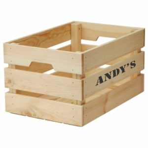 personalised wooden crate box rustic new wishing well storage storage large 02